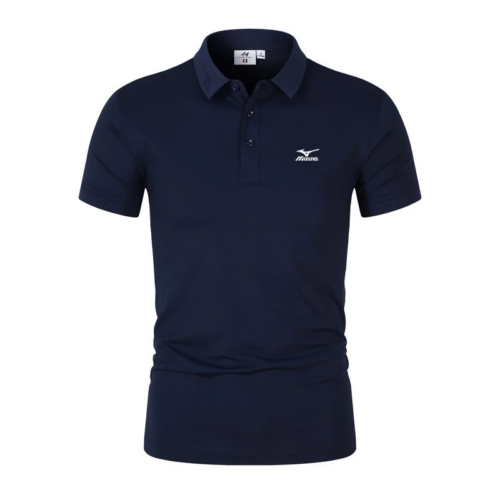 เสื้อกีฬากอล์ฟ คอปกโปโล ลายทีม Mizuno สําหรับผู้ชาย