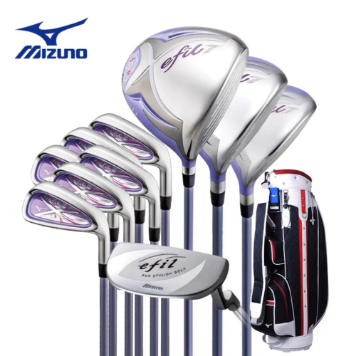 ชุดไม้กอล์ฟสุภาพสตรี MIZUNO รุ่น EFIL-7 (Lady) (FSM001) ประกอบด้วย 10 ไม้ Lob 13 ก้าน L พร้อมกระเป๋า
